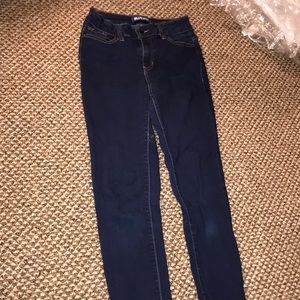 Blue spice skinny jeans suck your tummy in